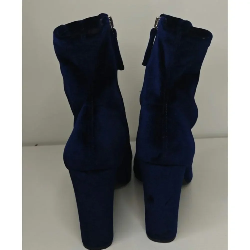Blue Velvet Steve Madden Boots sz 9.5